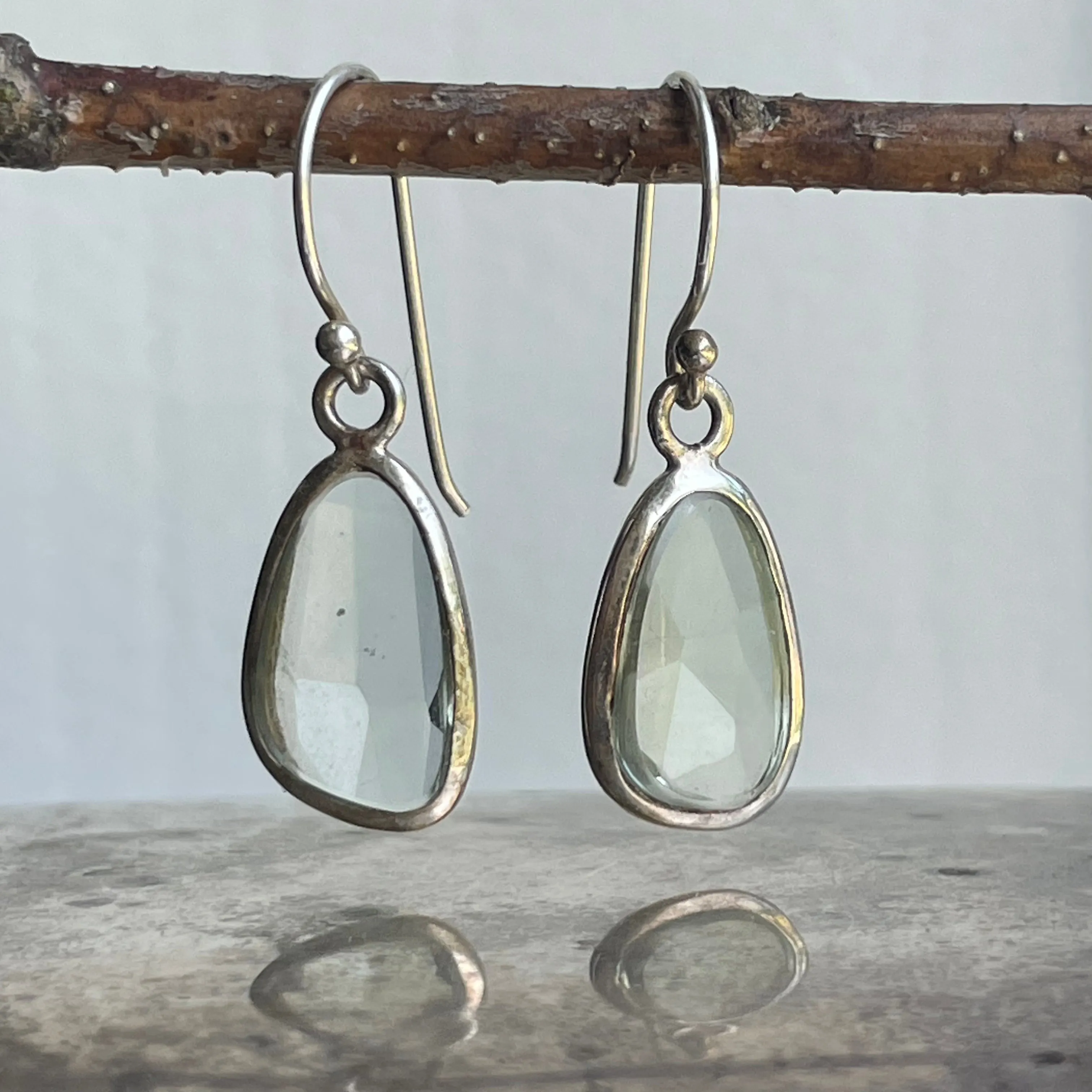 Green Amethyst Danglers