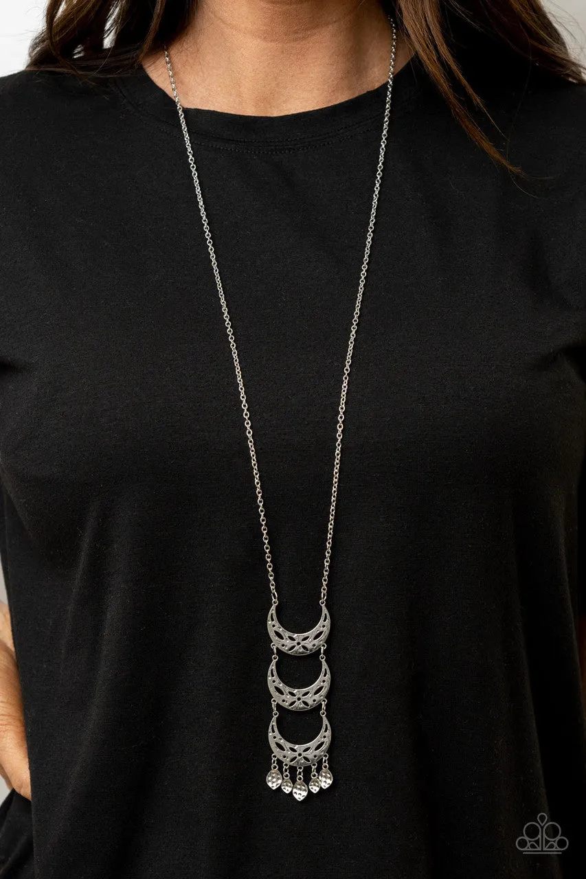 Half-Moon Child Silver Paparazzi Necklace