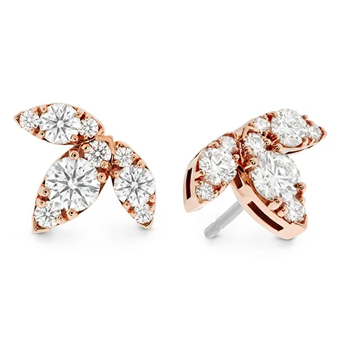 Hearts On Fire Aerial Triple Diamond Stud Earrings