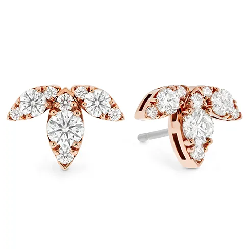 Hearts On Fire Aerial Triple Diamond Stud Earrings