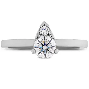 Hearts On Fire Desire Simply Teardrop Shape Diamond Engagement Ring