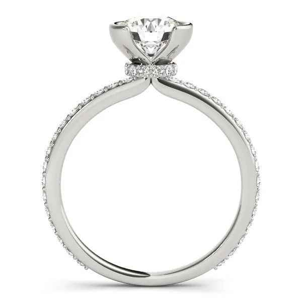 Helena Modern Half-bezel Engagement Ring