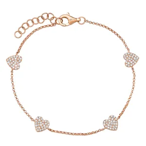 Hold on to Your Heart Diamond Bracelet