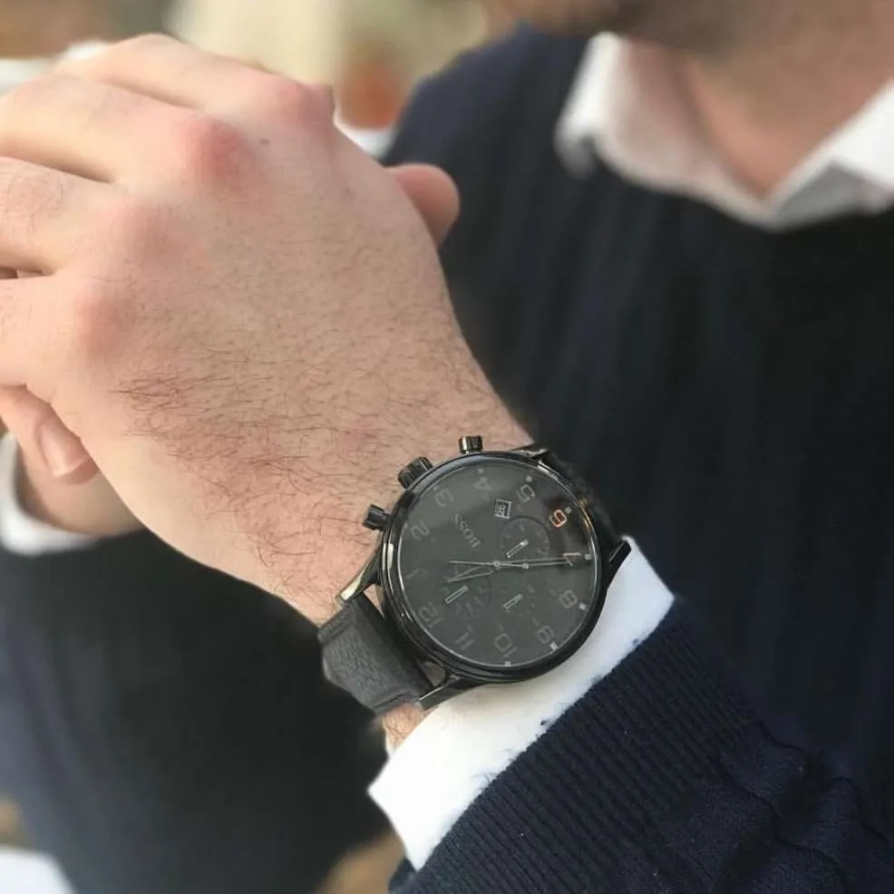 Hugo Boss Blackout Chronograph Black Dial Men's Watch 1512567