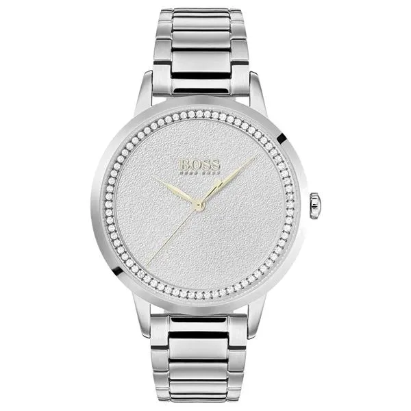 Hugo Boss Twilight Crystal Paved Silver Ladies Watch 1502462