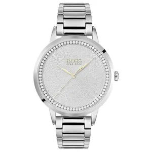 Hugo Boss Twilight Crystal Paved Silver Ladies Watch 1502462