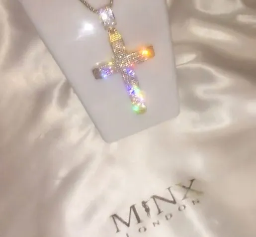 Iced Out Cross Pendant | Big Cross Pendant | Big Diamond Cross | Cross Pendant and Necklace | Cross Chain for Men | Iced Out Cross Pendant