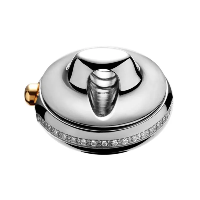 Idun MOP & CZ Dial 2 Tone Rocking Charm Watch