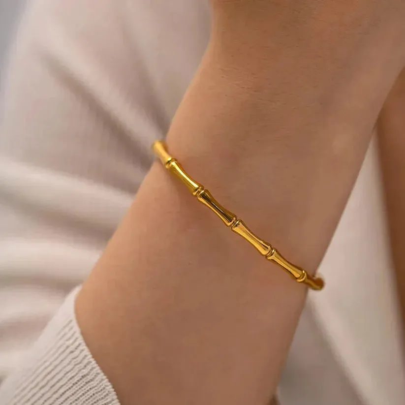 Imperial Diamond Necklace   Bamboo Kada Bracelet Combo