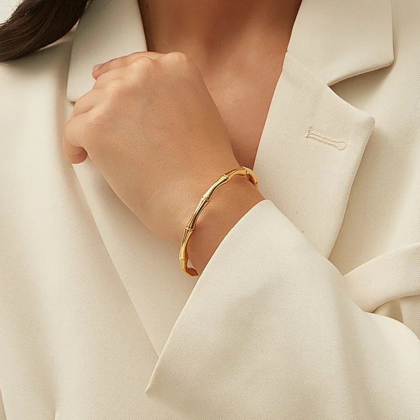 Imperial Diamond Necklace   Bamboo Kada Bracelet Combo
