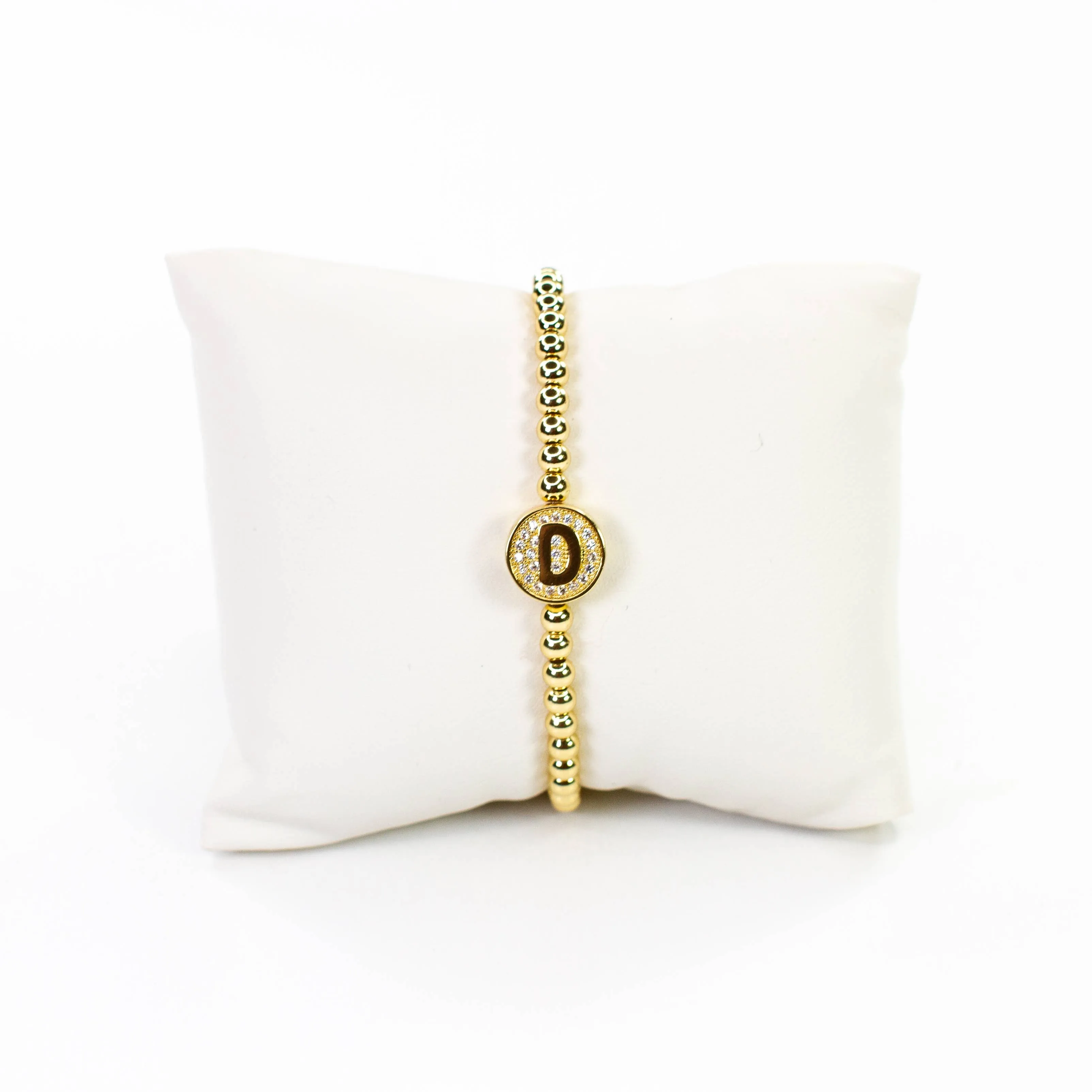 Initial Simulated Diamond Bracelet: D