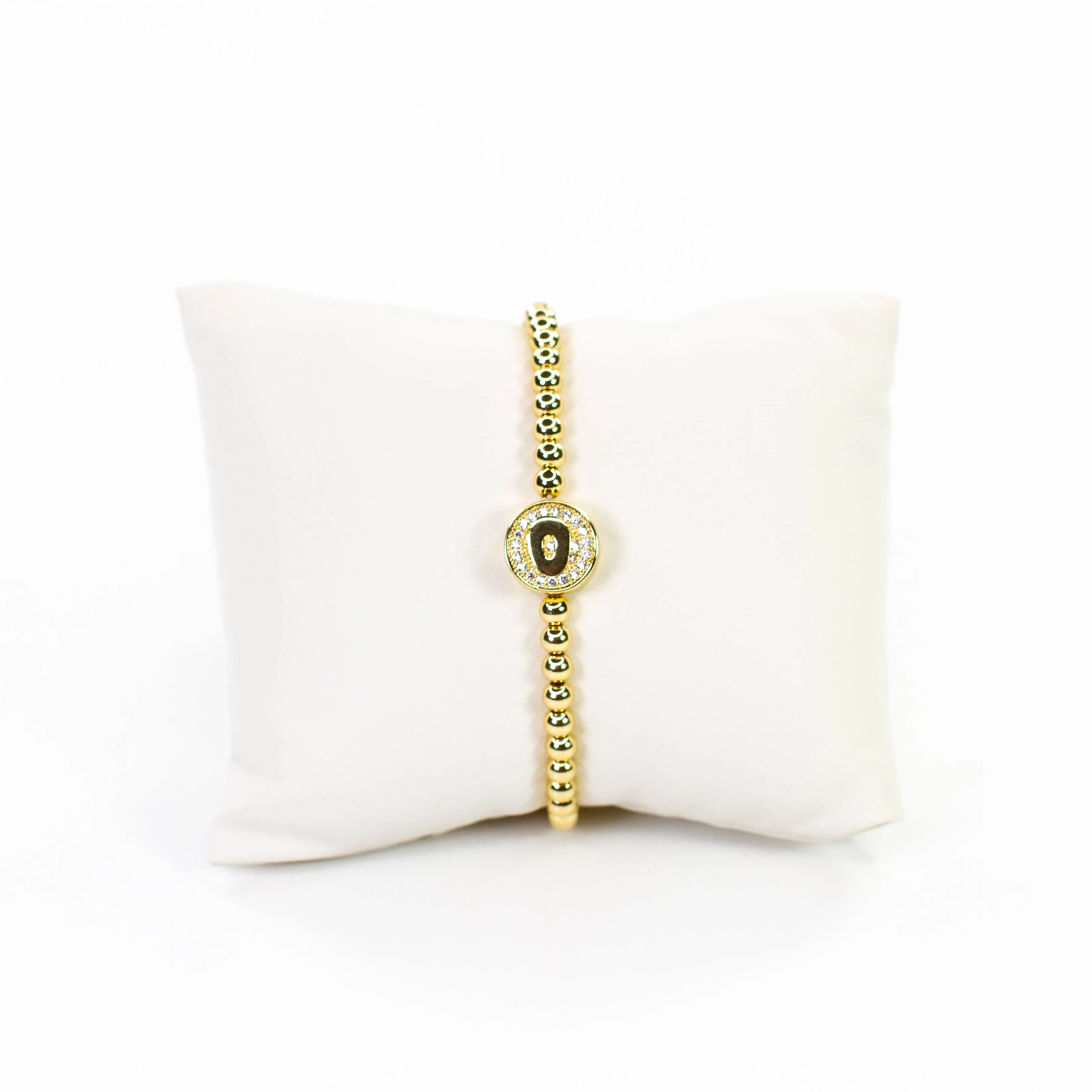 Initial Simulated Diamond Bracelet: D