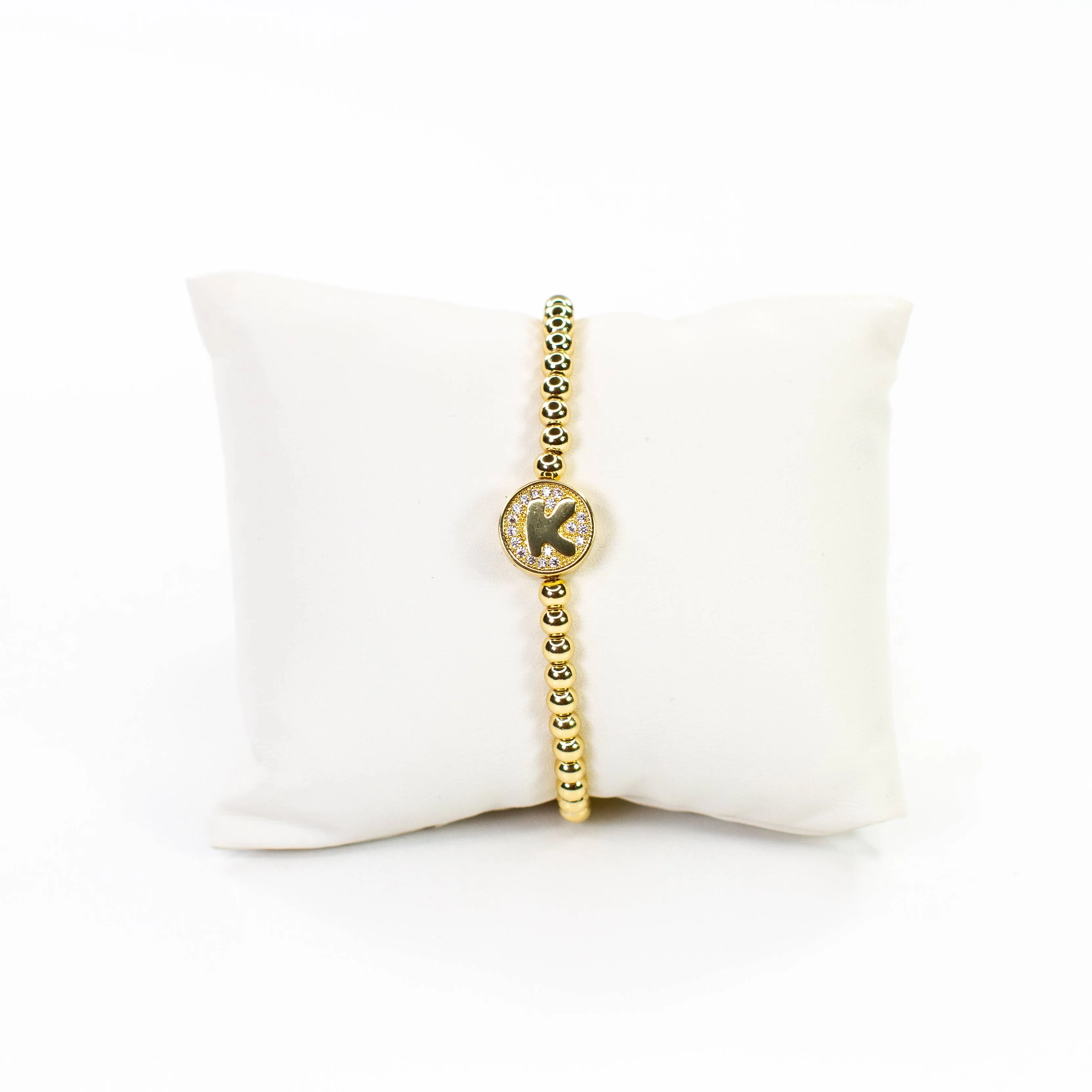 Initial Simulated Diamond Bracelet: D