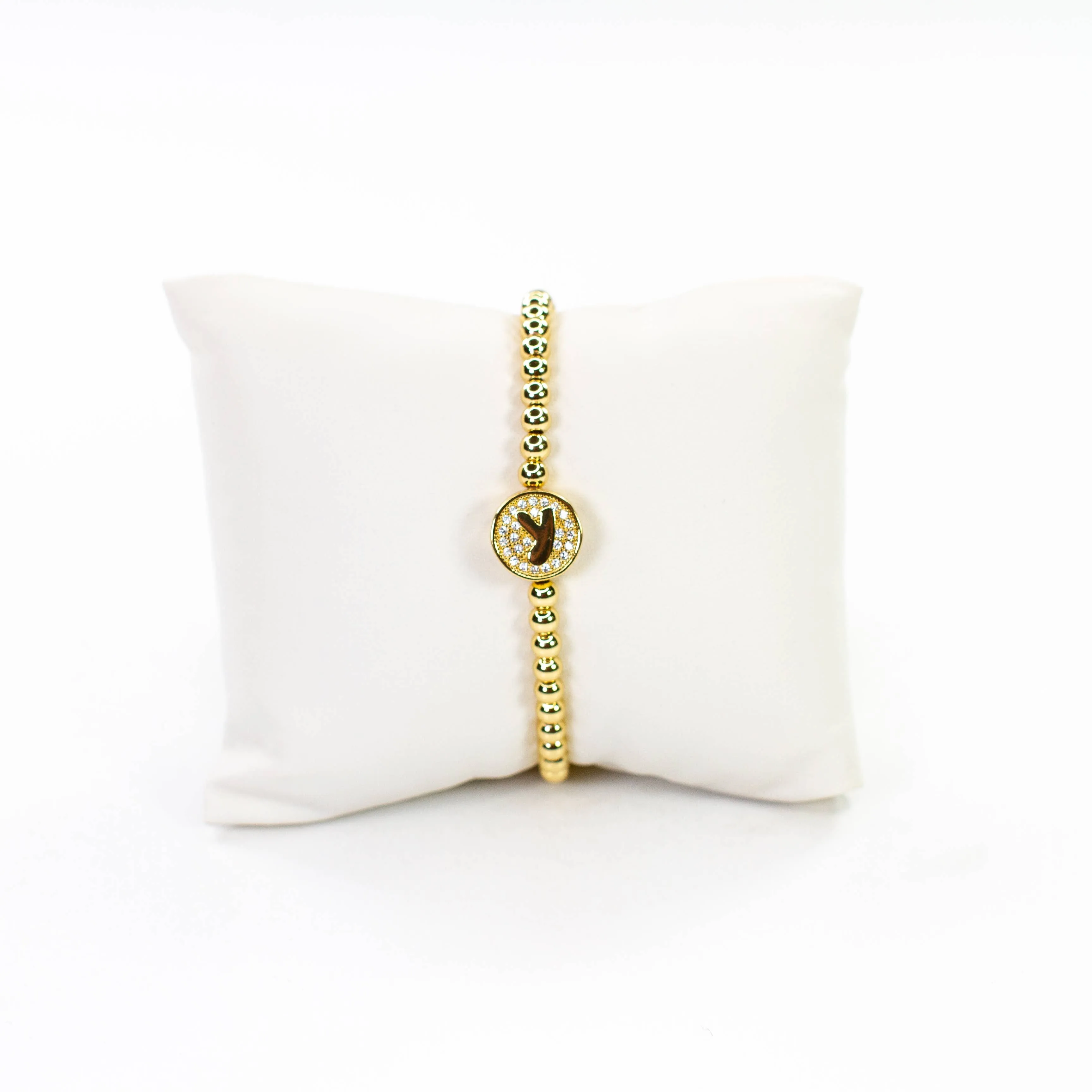 Initial Simulated Diamond Bracelet: D