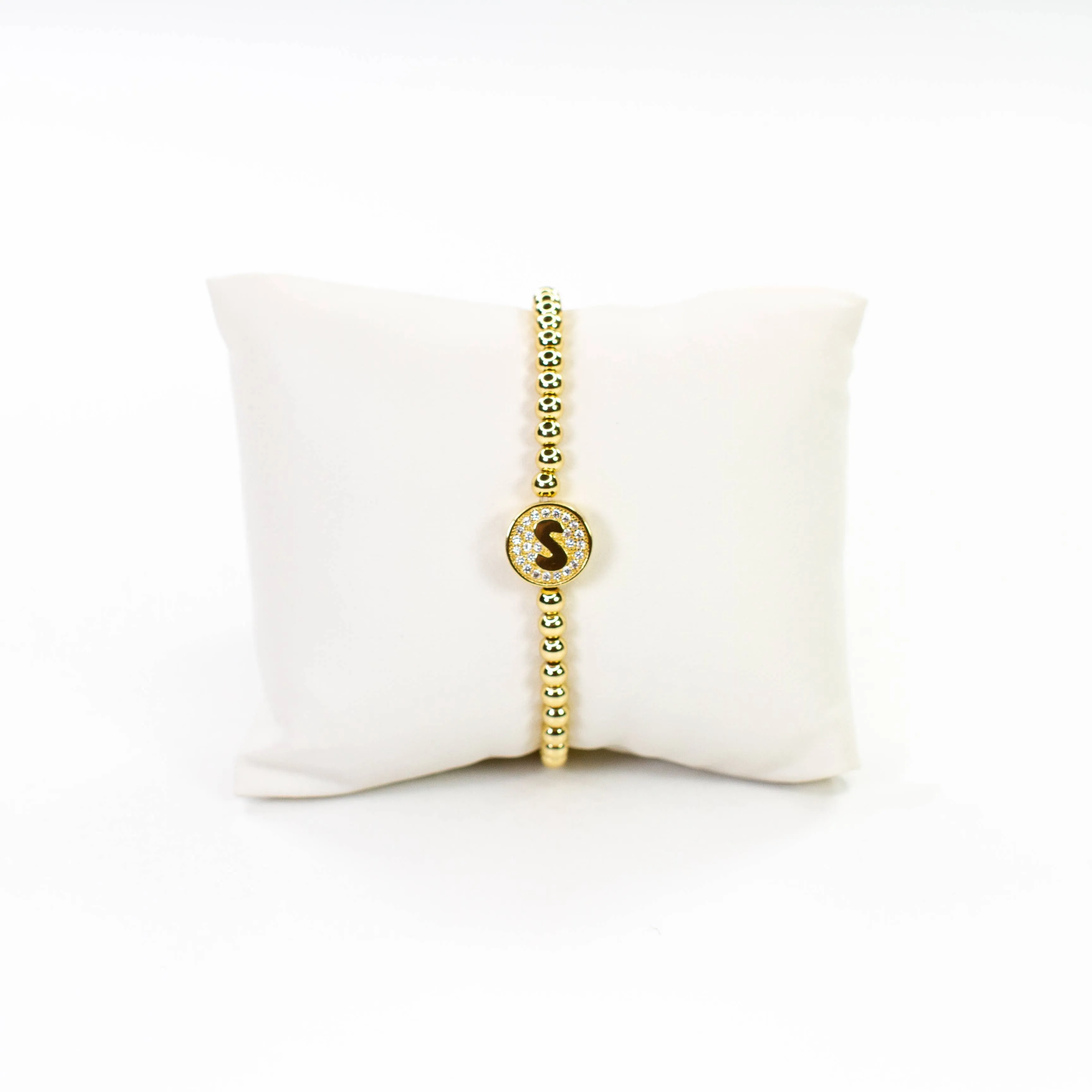 Initial Simulated Diamond Bracelet: D