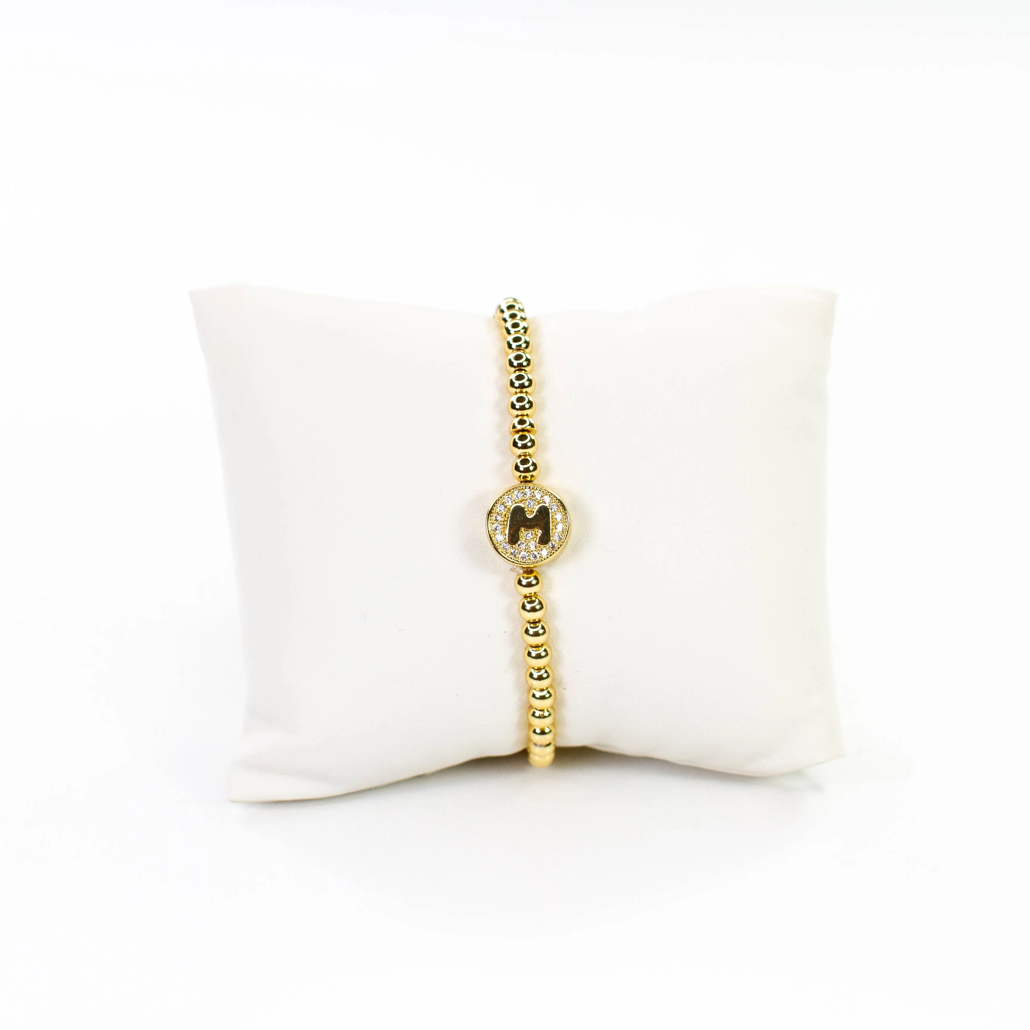 Initial Simulated Diamond Bracelet: D