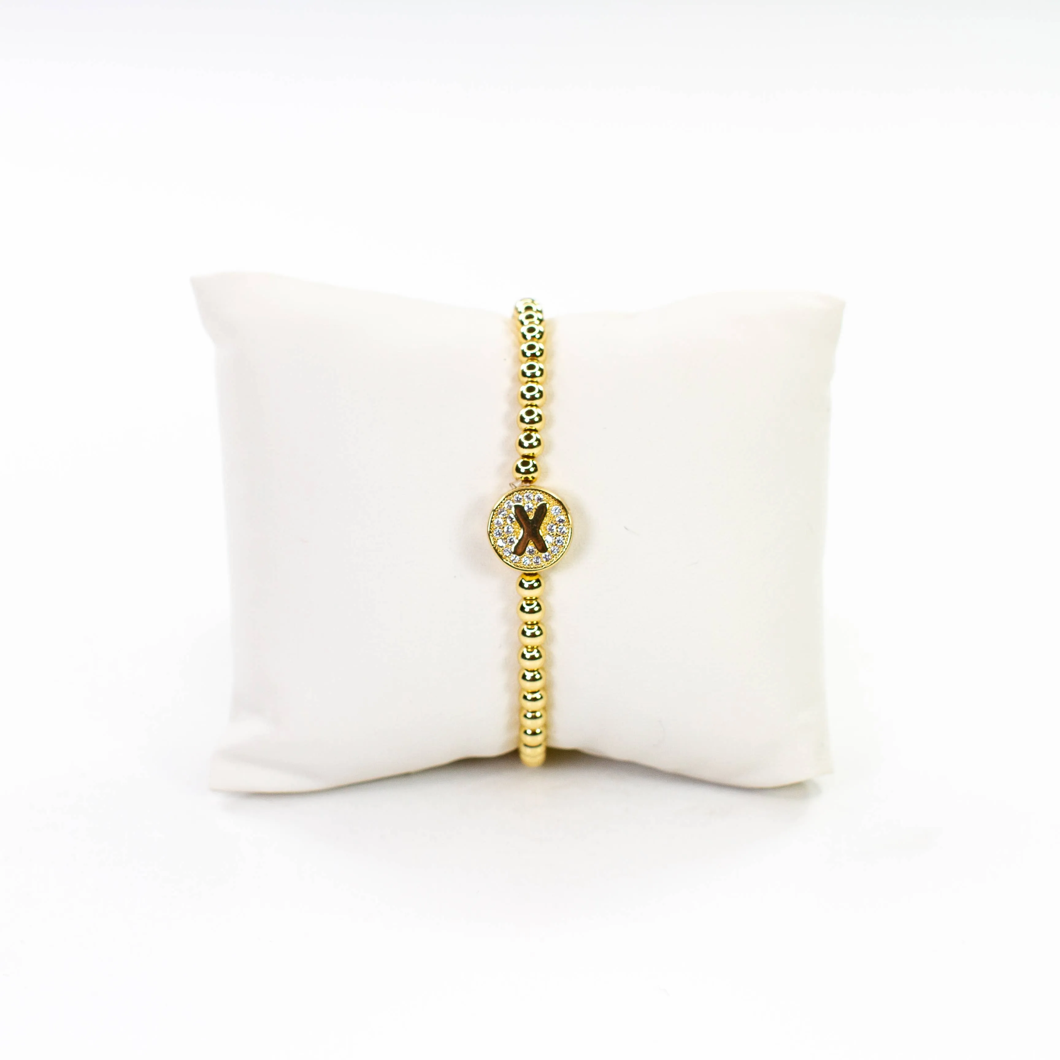 Initial Simulated Diamond Bracelet: L