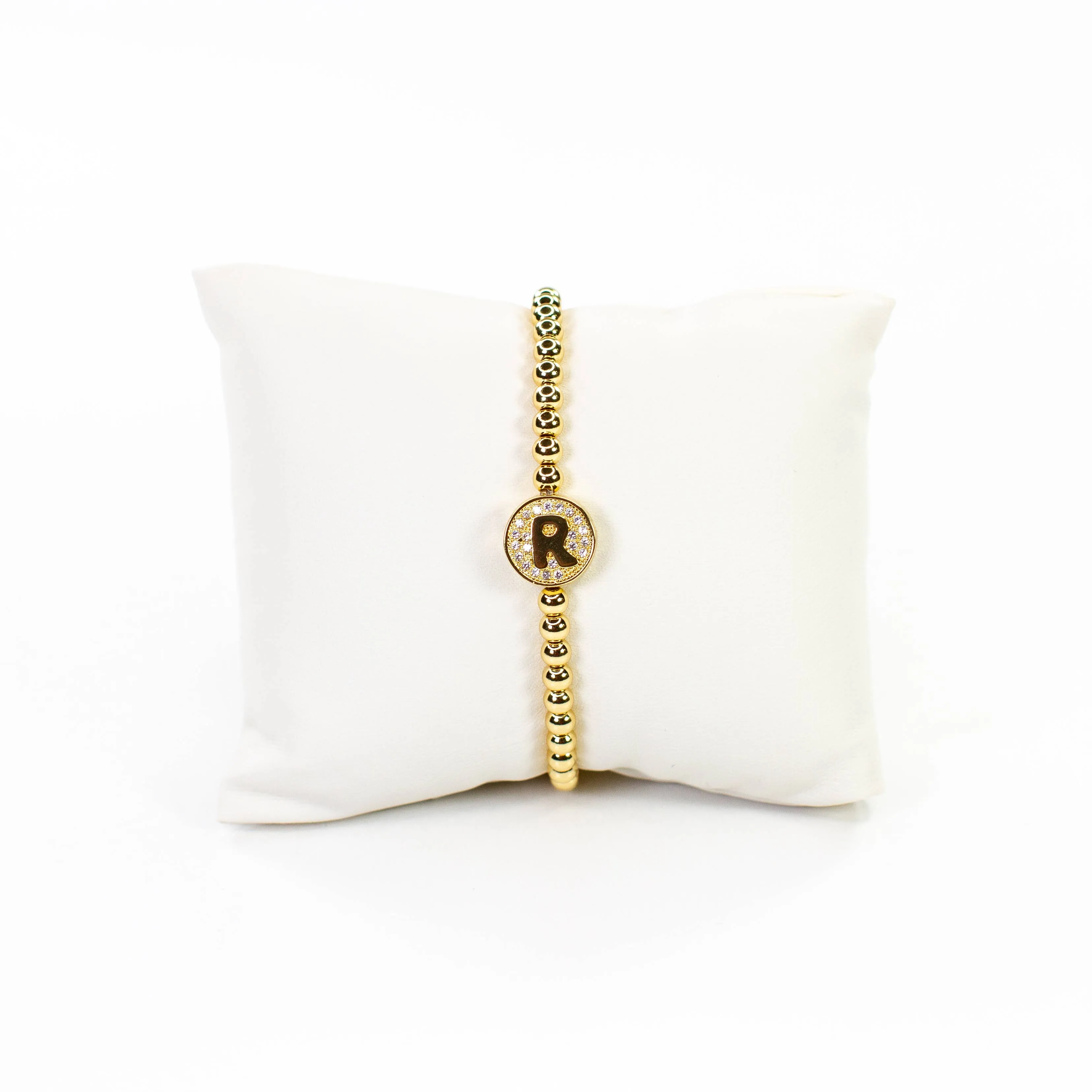 Initial Simulated Diamond Bracelet: L
