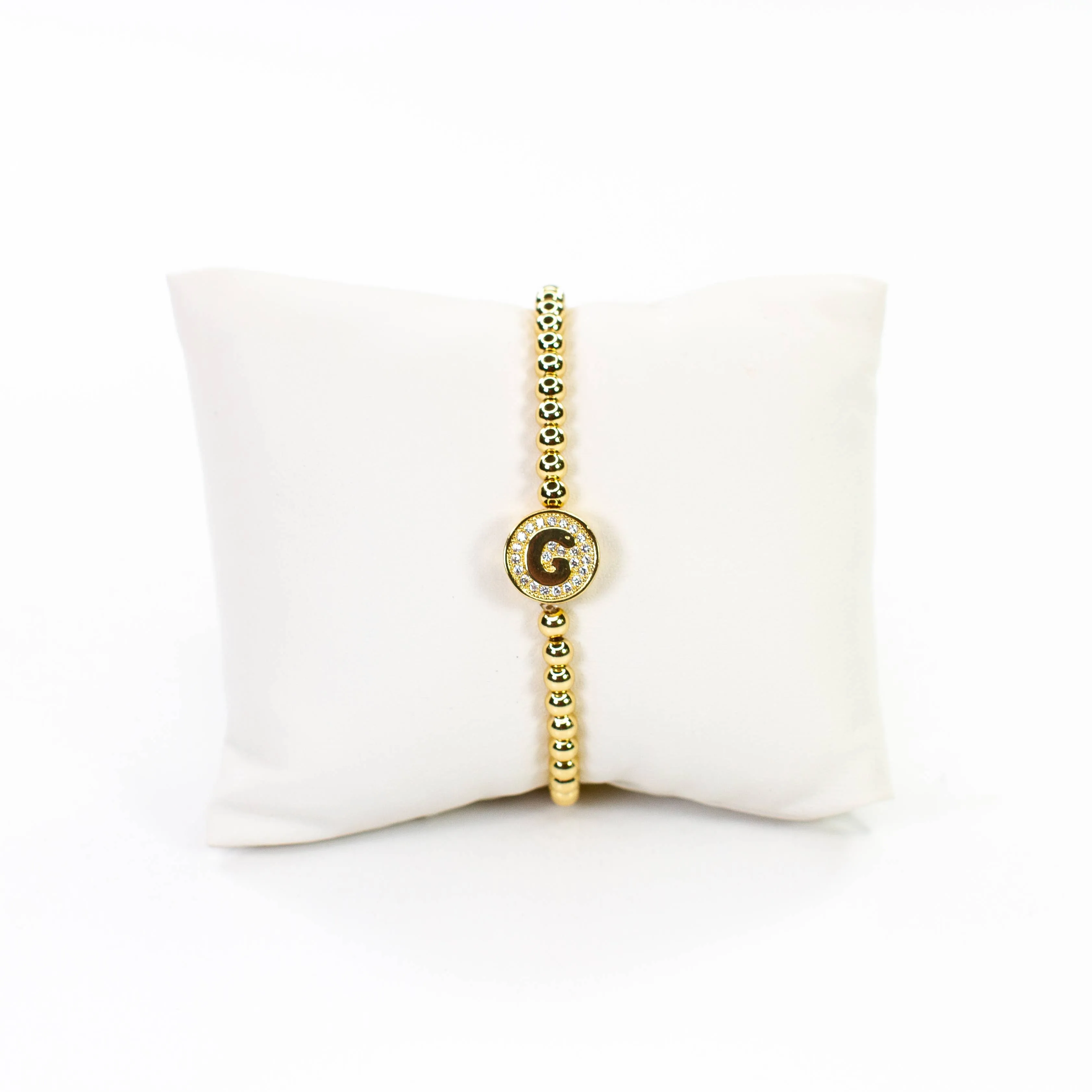 Initial Simulated Diamond Bracelet: L