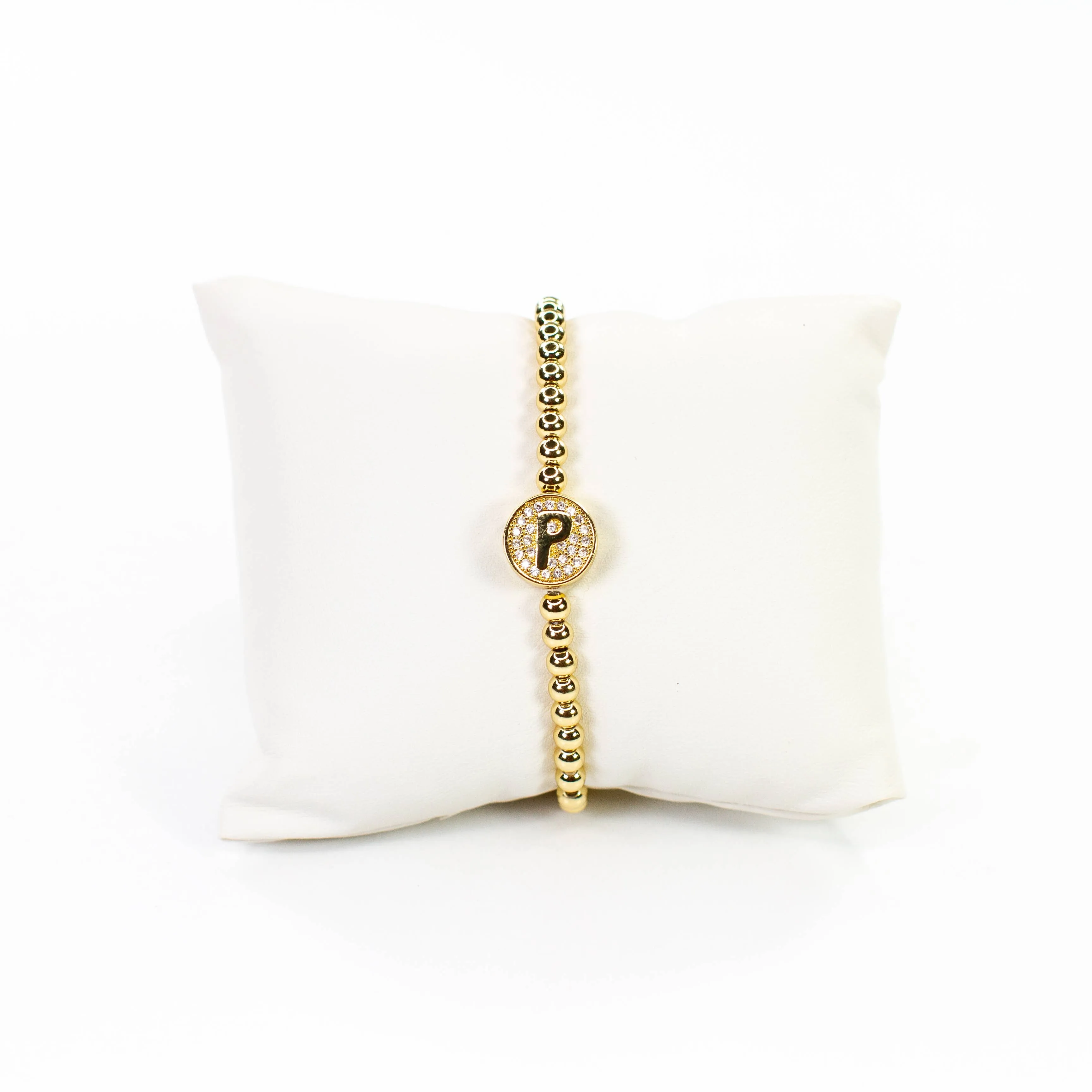 Initial Simulated Diamond Bracelet: L