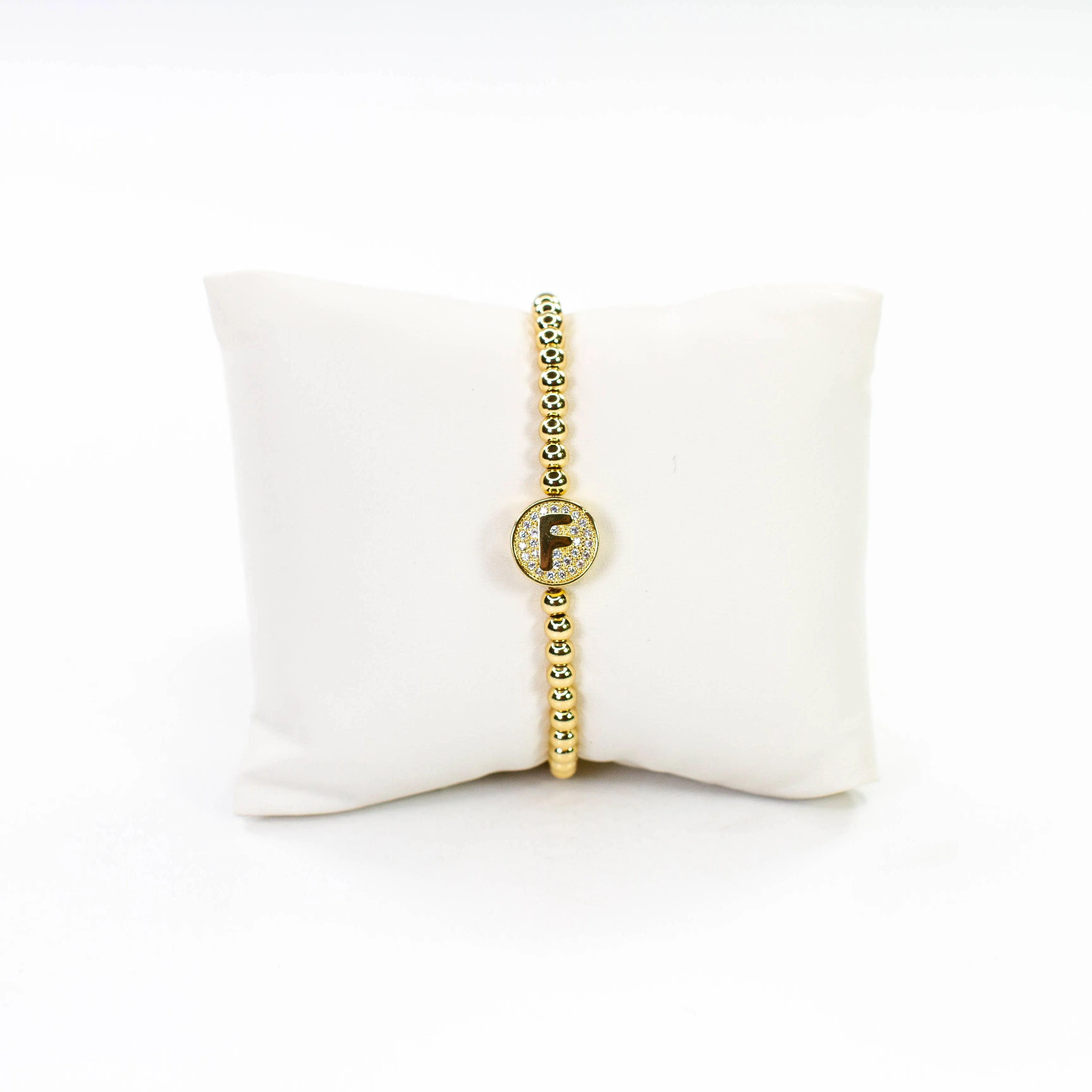 Initial Simulated Diamond Bracelet: L