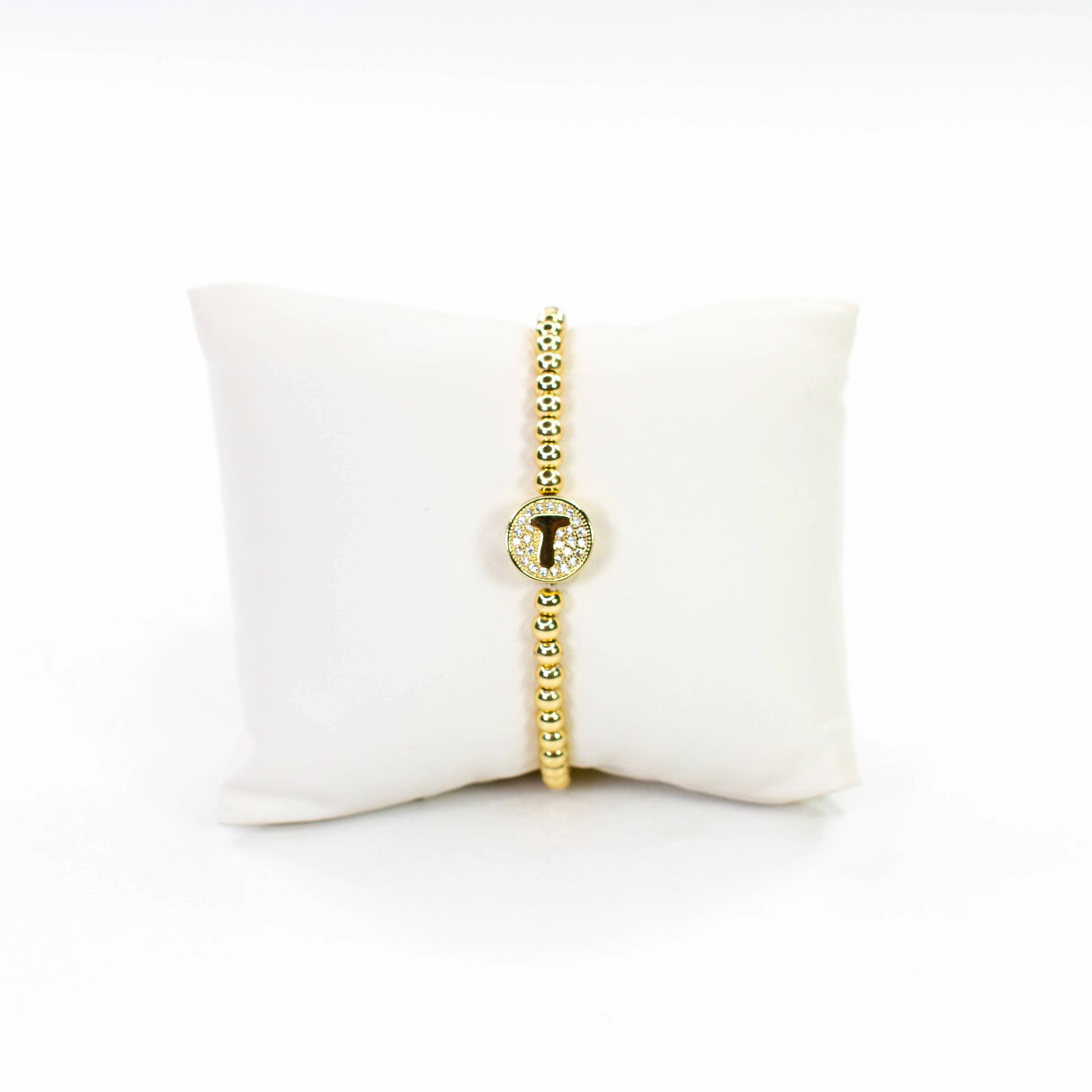 Initial Simulated Diamond Bracelet: L