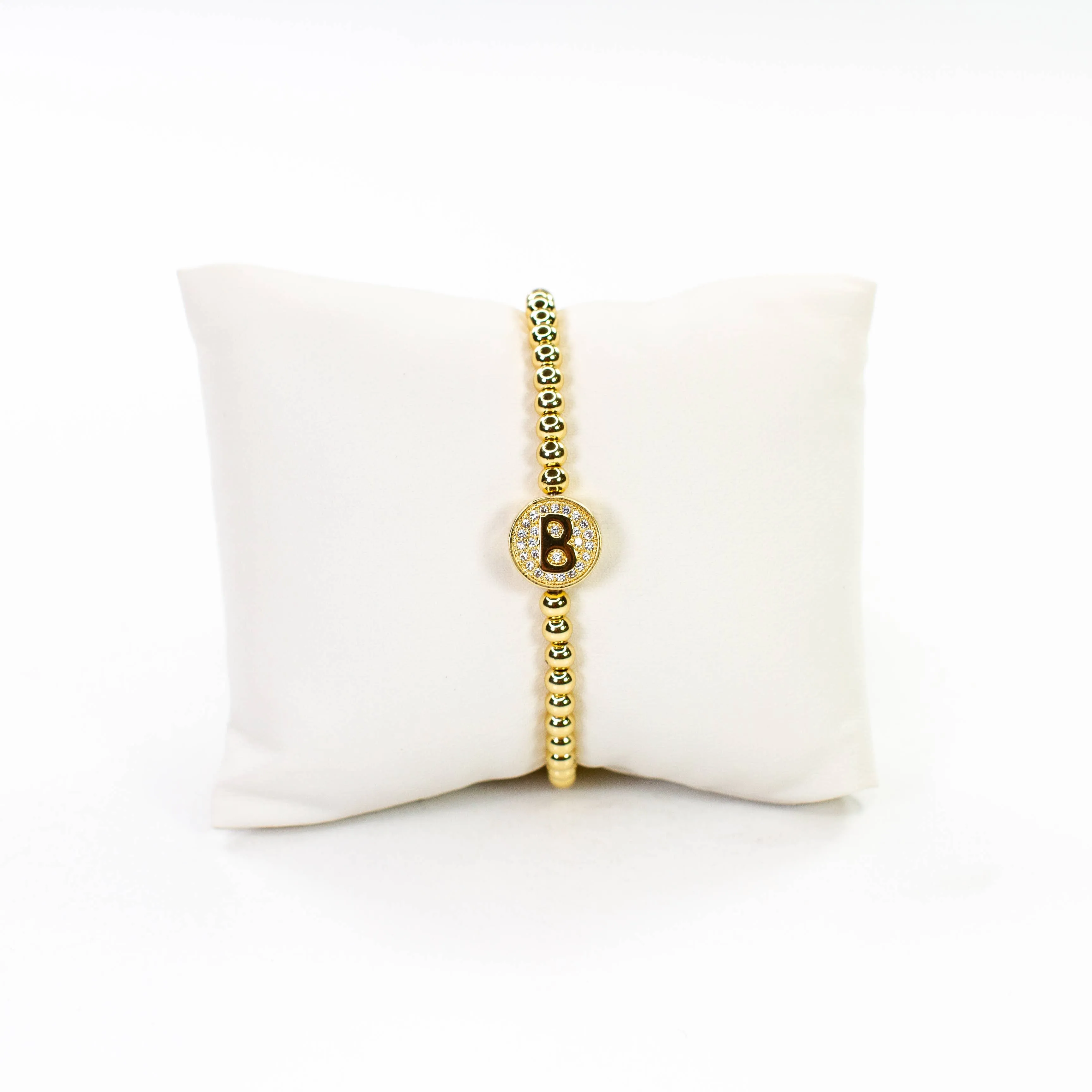 Initial Simulated Diamond Bracelet: L