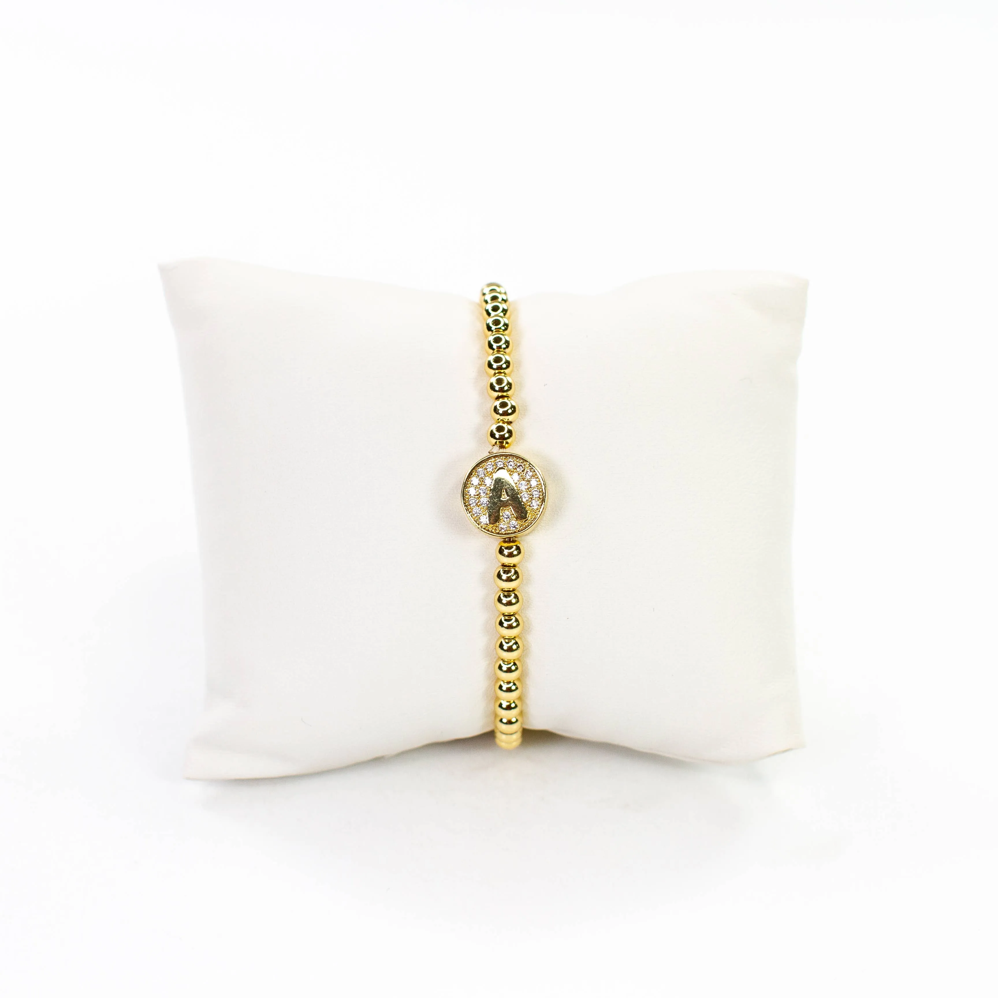 Initial Simulated Diamond Bracelet: L