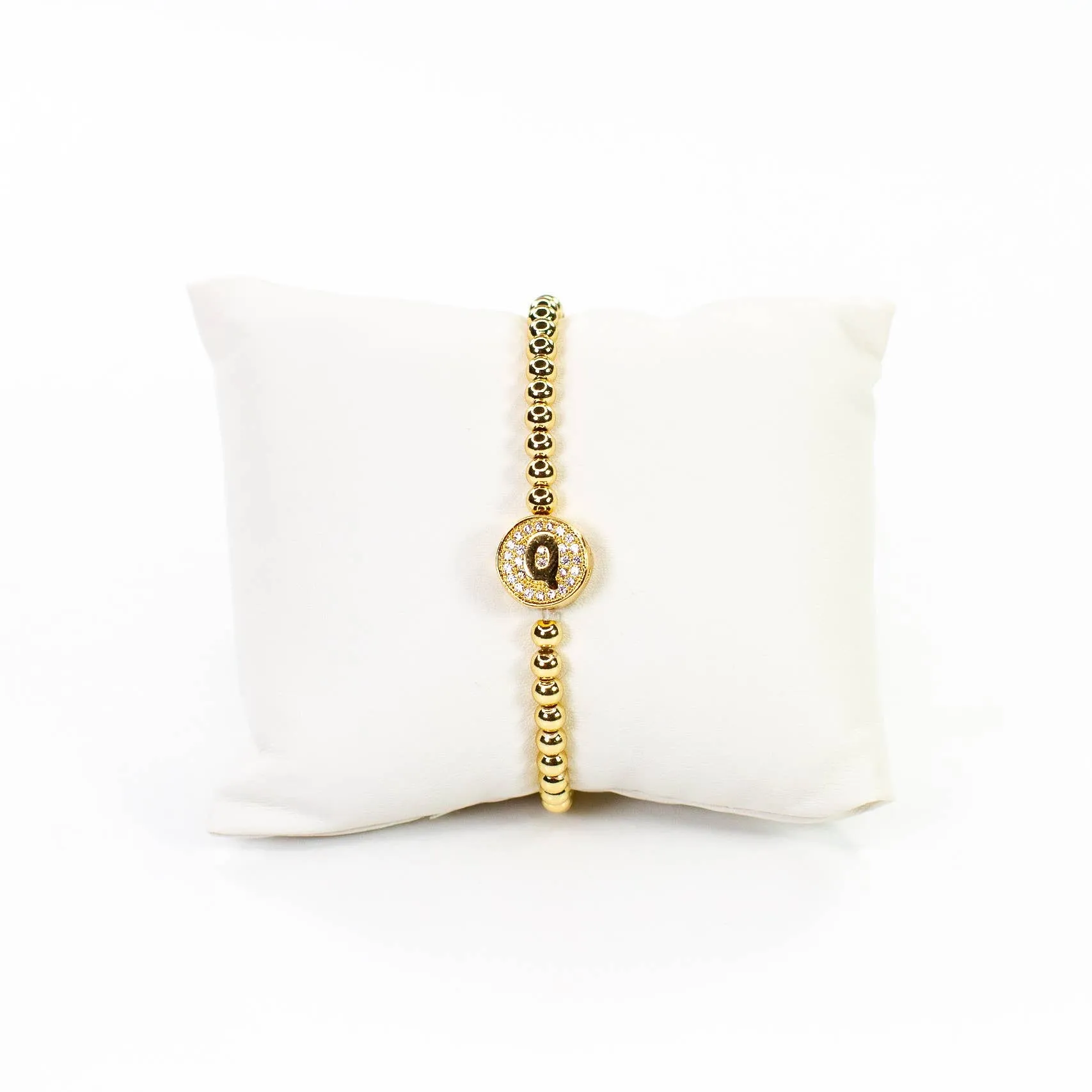 Initial Simulated Diamond Bracelet: L