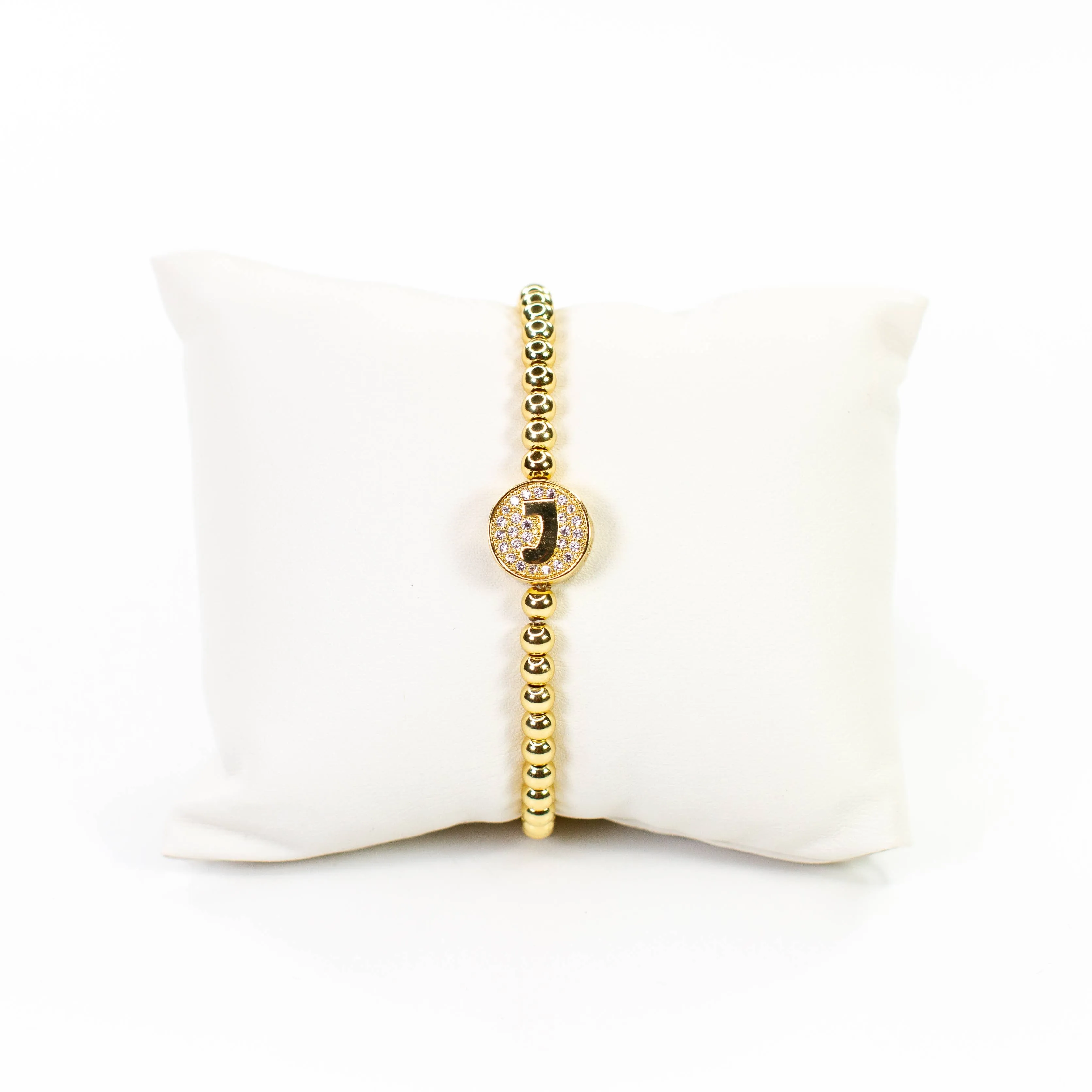 Initial Simulated Diamond Bracelet: L