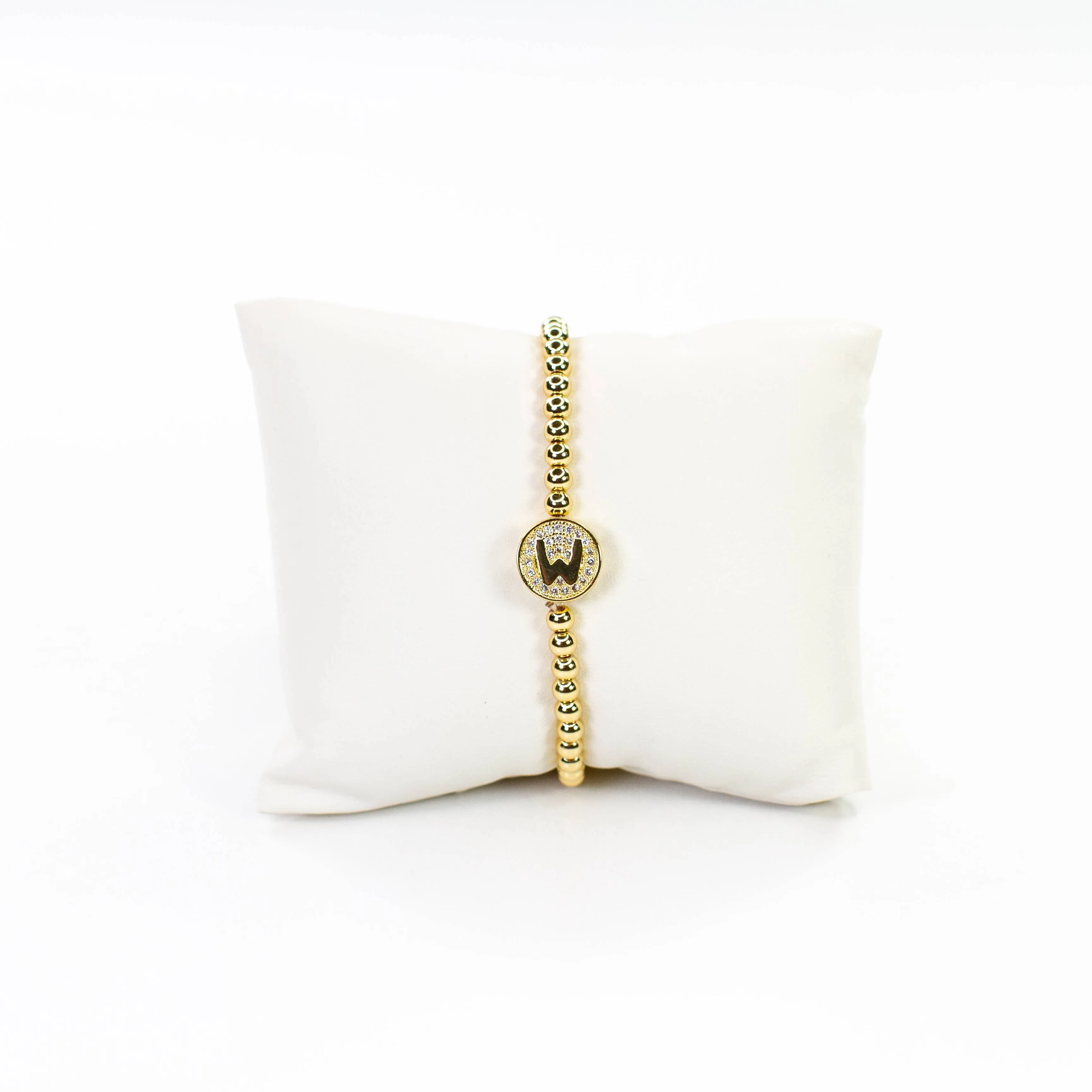 Initial Simulated Diamond Bracelet: L