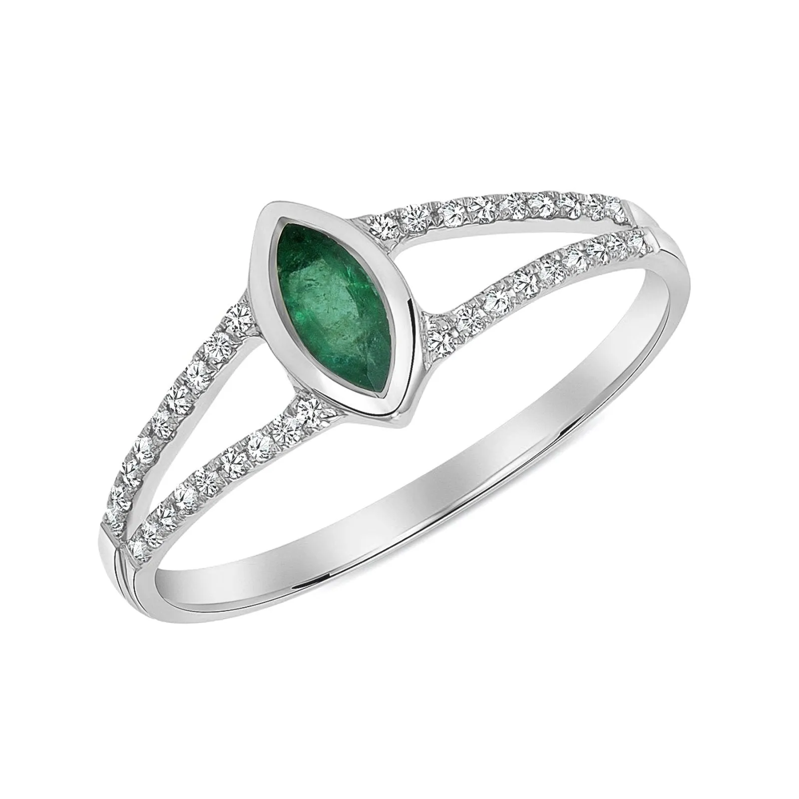 Jacqueline Emerald Ring