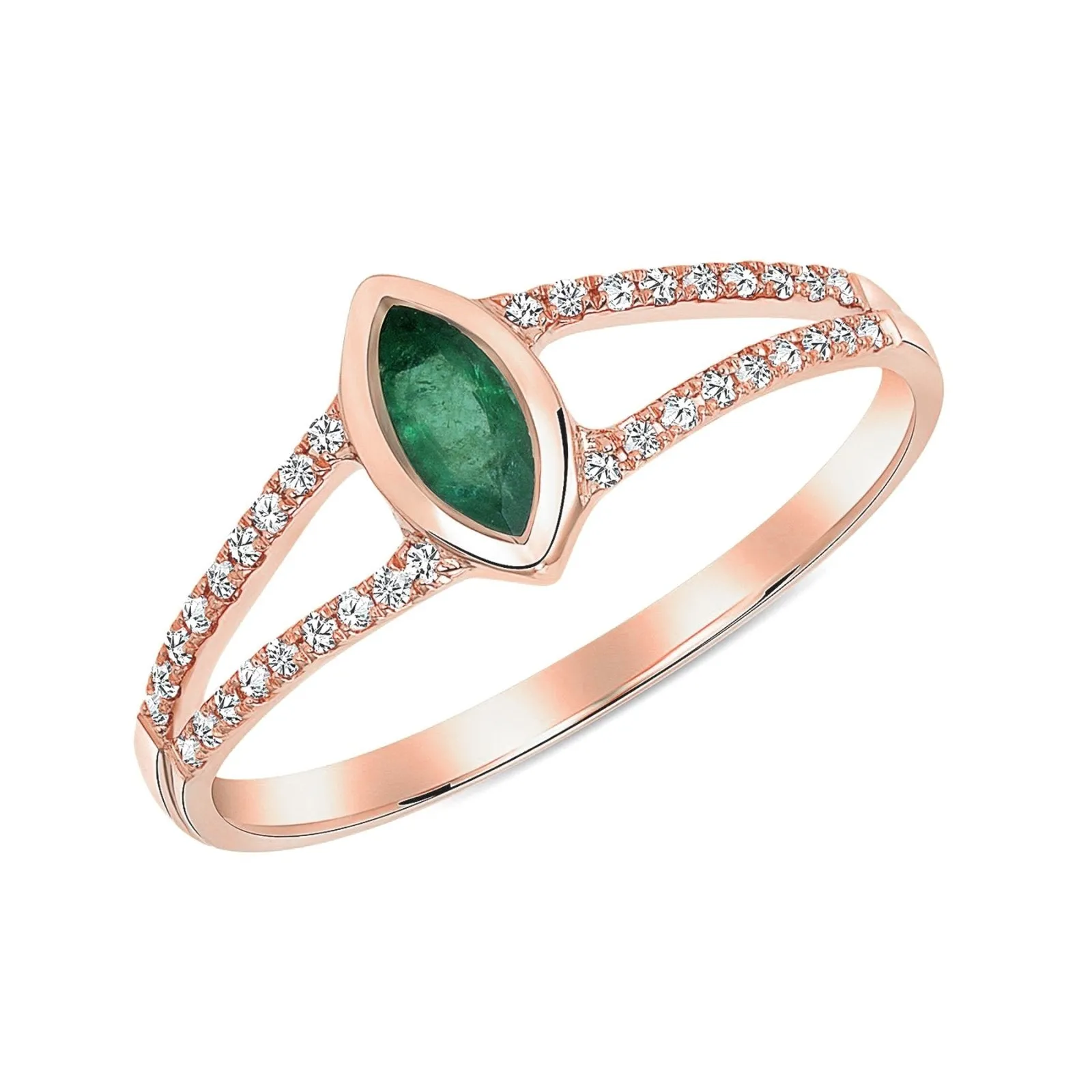 Jacqueline Emerald Ring