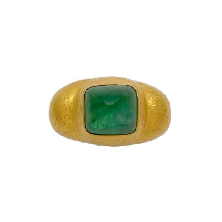 Jane Pyramid Emerald Ring