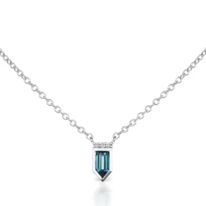 Jane Taylor Cirque Collection Blue Topaz Arrow Pendant