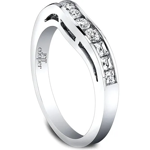 Jeff Cooper Nikole Collection Curved Wedding Band