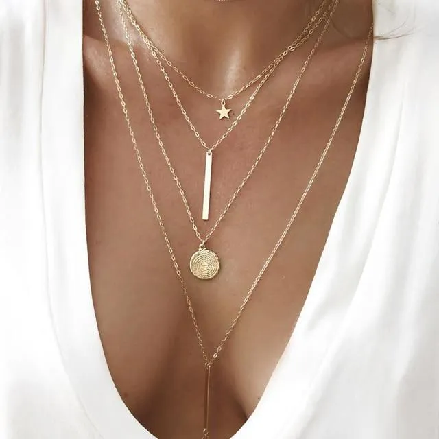 Jewellery - Bohemian Long Pendant Necklace Set