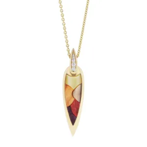 Kabana Riviera Collection Spiny Oyster and Mother of Pearl Pendant