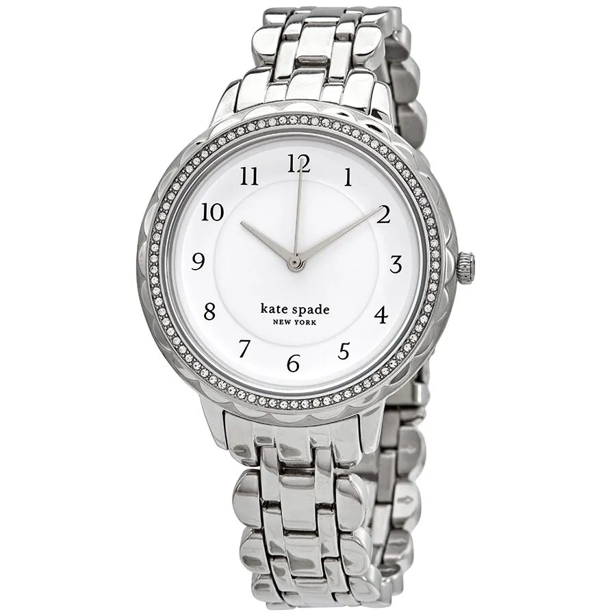 Kate Spade New York Morningside Quartz Crystal White Dial Ladies Watch KSW1551