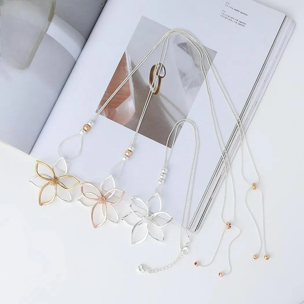 Korean Unusual Flower Colar Necklace Fashion Suspension Pendants