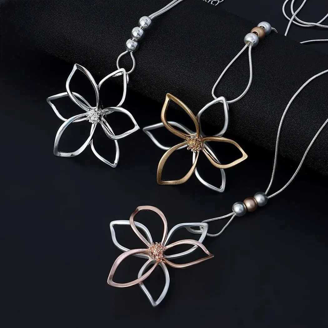 Korean Unusual Flower Colar Necklace Fashion Suspension Pendants