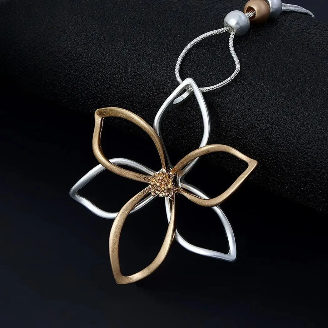 Korean Unusual Flower Colar Necklace Fashion Suspension Pendants