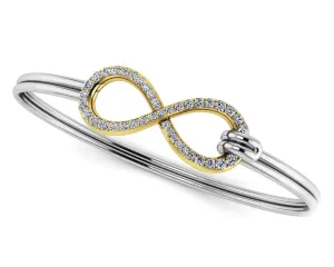 Limitless Sparkle Unity Diamond Bracelet with 0.31 ct.(finished)