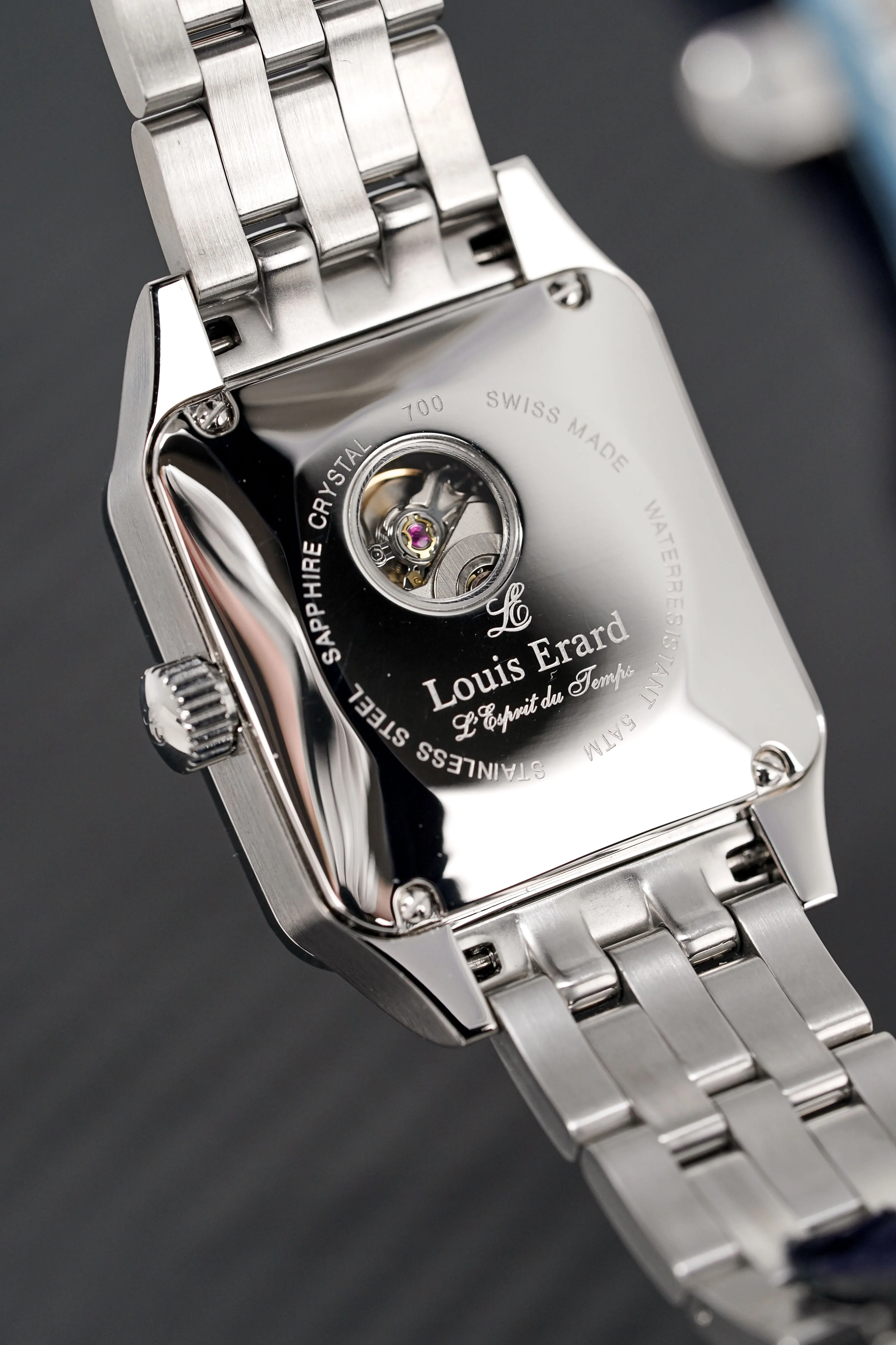 Louis Erard Watch Ladies Emotion Square Mother of Pearl Diamond 20700SE14.BMA18