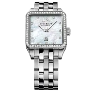Louis Erard Watch Ladies Emotion Square Mother of Pearl Diamond 20700SE14.BMA18