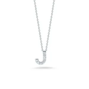 Love Letter J Pendant with Diamonds