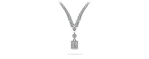 Love Spell Diamond Pendant 4 Prong V Diamond Necklace with 10.11 ct.(finished)