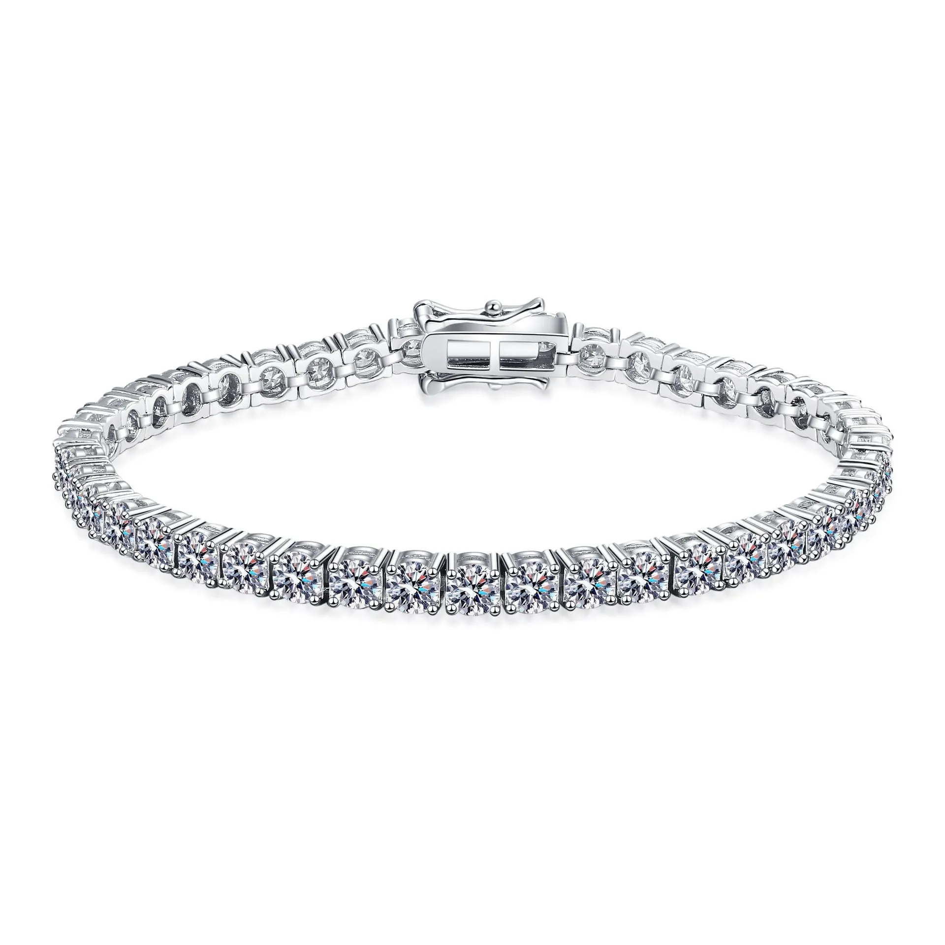 Luxury Moissanite Bracelets; Wedding Jewelry; Moissanite Bride Bracelet-BM006