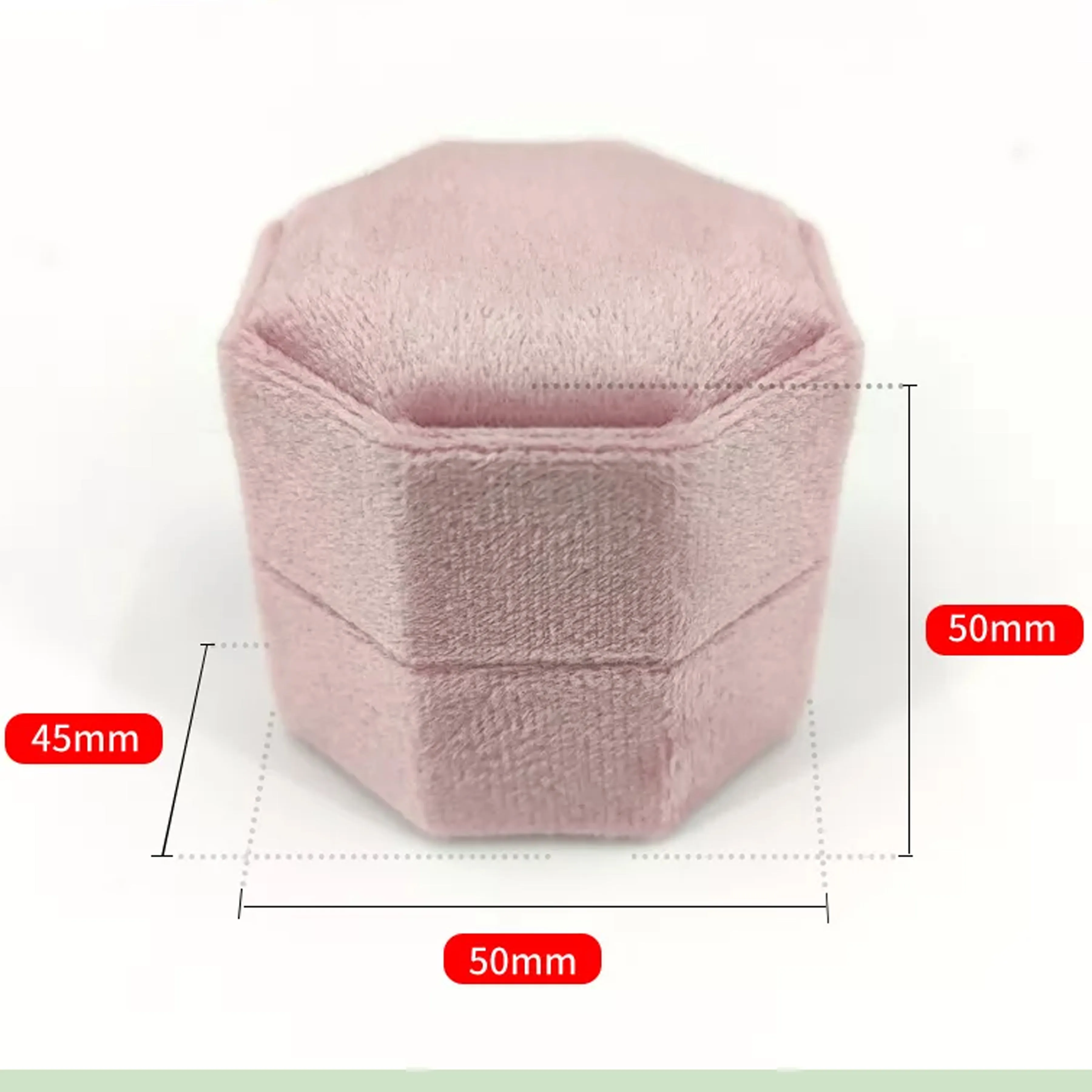 Luxury Velvet Octagon Ring Box, Personalised Double Ring Box, Wedding Ring Box, Engagement Ring Box