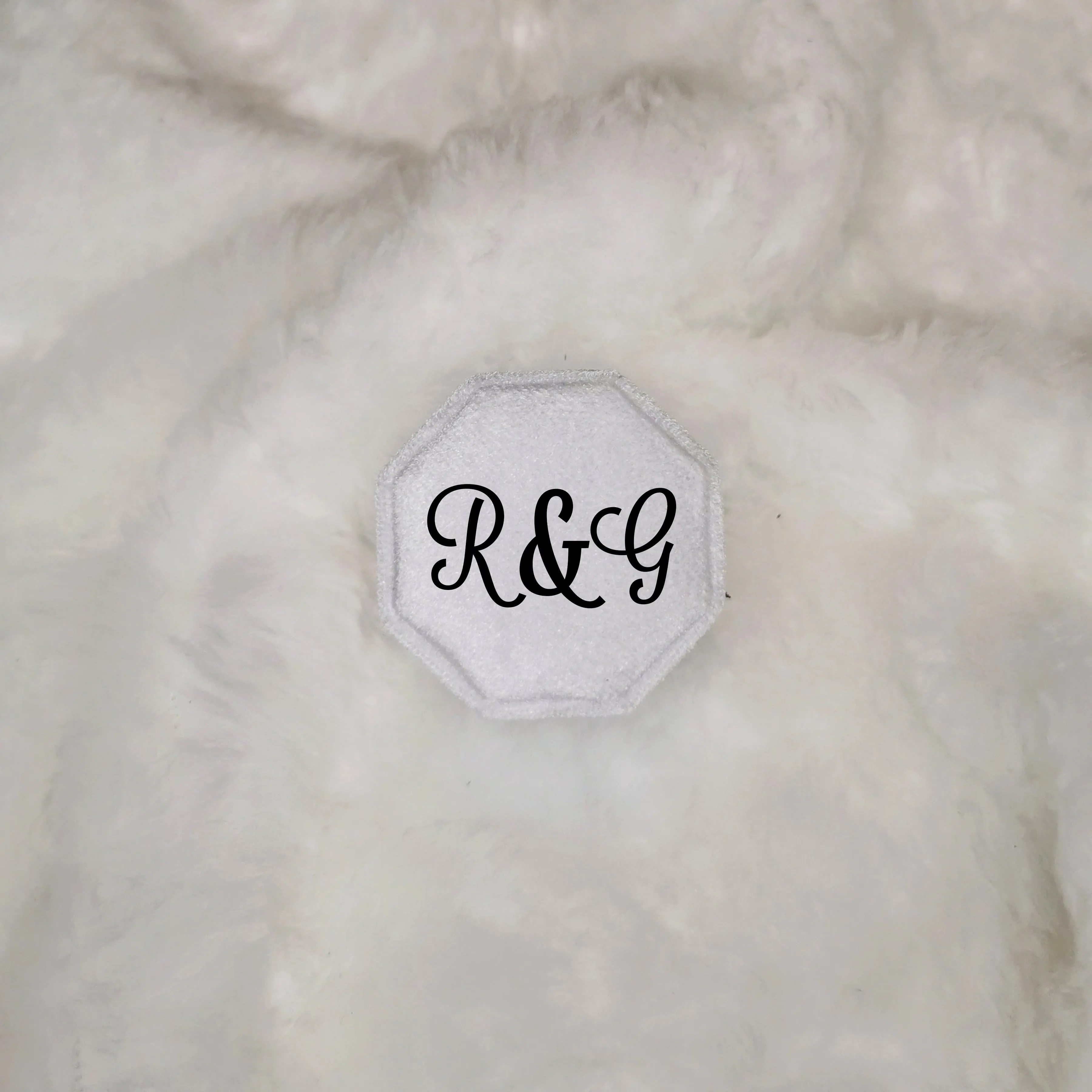 Luxury Velvet Octagon Ring Box, Personalised Double Ring Box, Wedding Ring Box, Engagement Ring Box